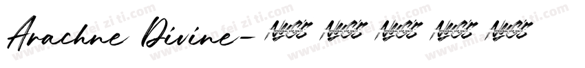 Arachne Divine字体转换